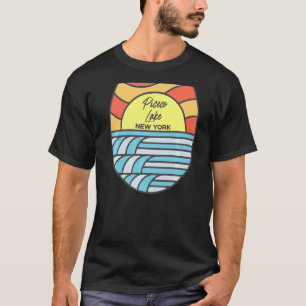 T-shirt Piseco Lake New York Ny Sunset Adirondack Mountain