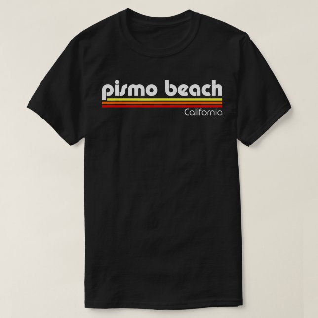 T-shirt Pismo Beach California Retro (Design devant)