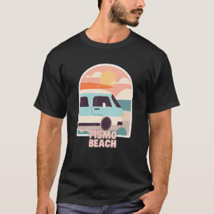 T-shirt Pismo Beach Retro Pastel Colors Sun & Surfing Van