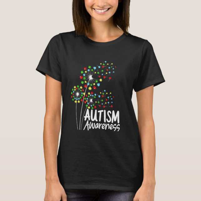 T-shirt Pissenlit de sensibilisation à l'autisme (Devant)