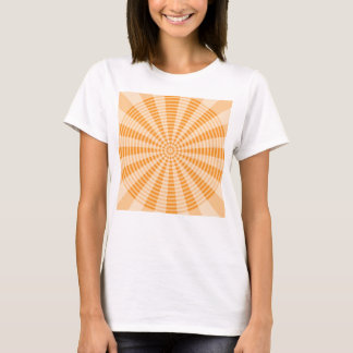 T-shirt Pissenlit, Spirale Orange, Art Abstrait Bohème