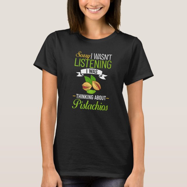T-shirt Pistachio Nuts Tree Crème de glace Dessert Bow non (Devant)