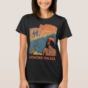 T-shirt Piste Apache Arizona Désert Voyage Rétro