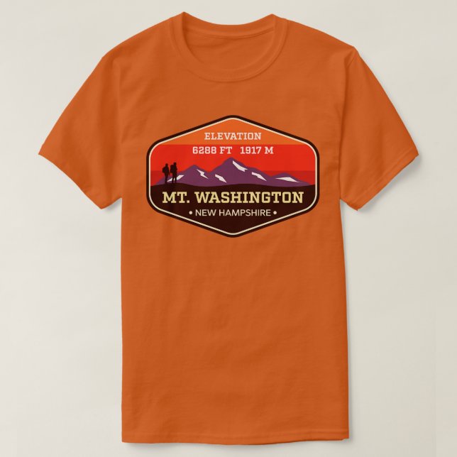 T-shirt Piste Appalachian du mont Washington New Hampshire (Design devant)