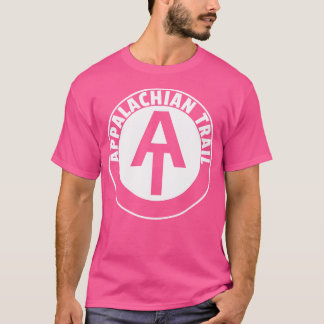 T-shirt Piste Appalachian Logo blanc Randonnée Backpacking
