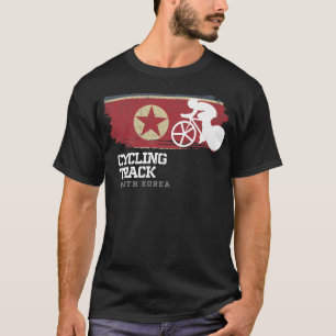 T-shirt Piste cyclable Corée du Nord Route Vélo Vitesse C