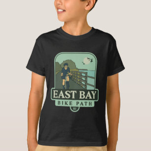 T-shirt Piste cyclable East Bay - Rhode Island (cyclisme)