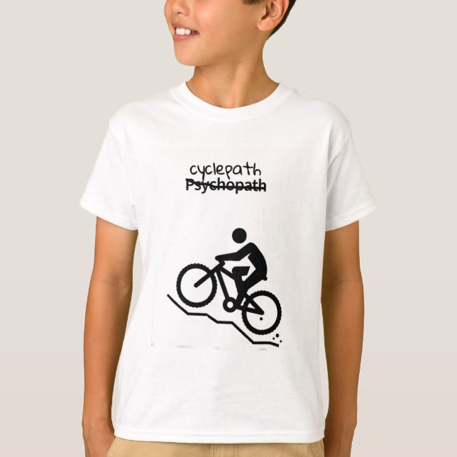 T-shirt Piste cyclable Funny Mountain Biking (mtb)  (Devant)