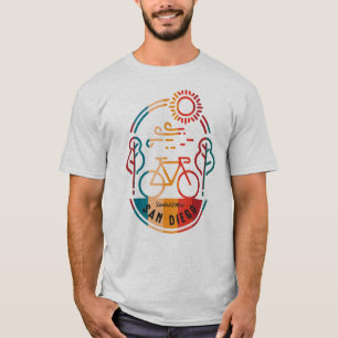 T-shirt Piste cyclable Retro San Diego.