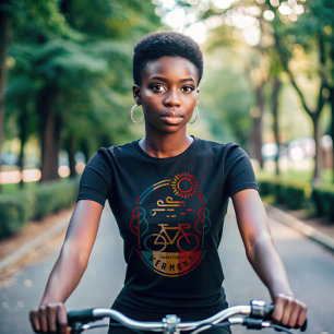 T-shirt Piste cyclable Retro Vermont