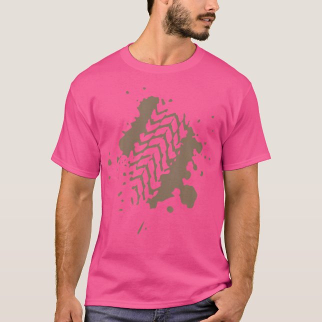 T-shirt Piste de boue Nature Off Road 4X4 Piste de camping (Devant)
