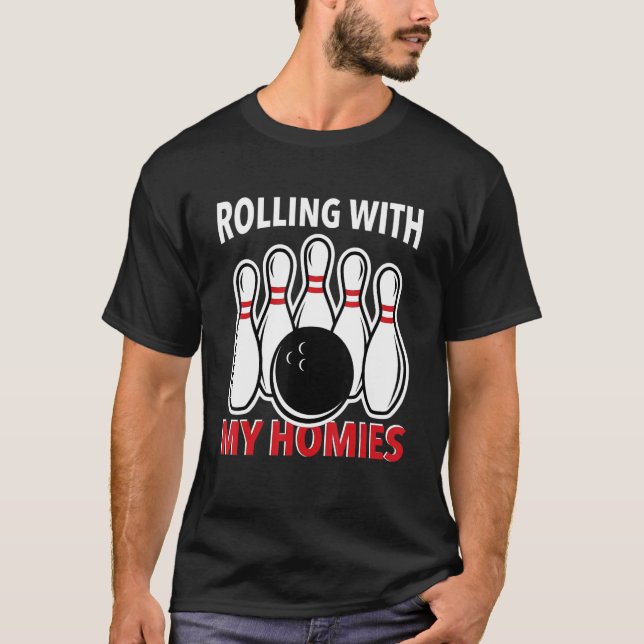 T-shirt piste de bowling dire 9 (Devant)