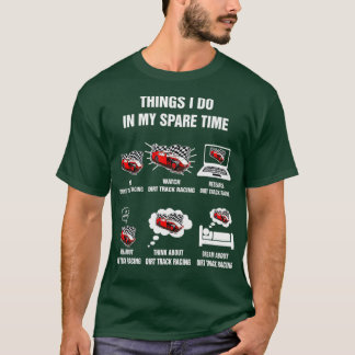 T-shirt Piste De Course De Piste Que Je Fais Dans Mon Temp