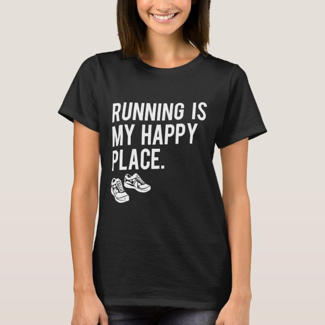 T-shirt Piste De Course Et Runner Sur Le Terrain (Devant)
