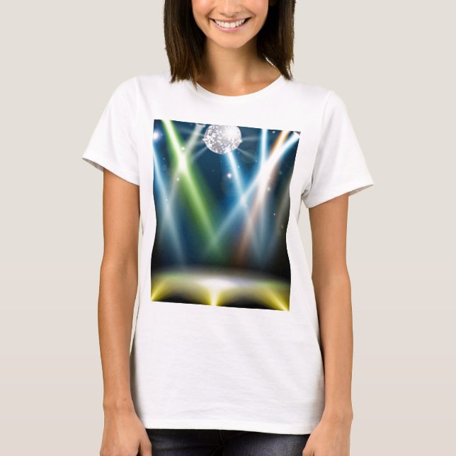T-shirt Piste de danse de boule de disco (Devant)