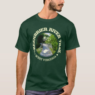 T-shirt Piste de la rivière Greenbrier (cyclisme c)