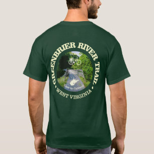 T-shirt Piste de la rivière Greenbrier (cyclisme c)