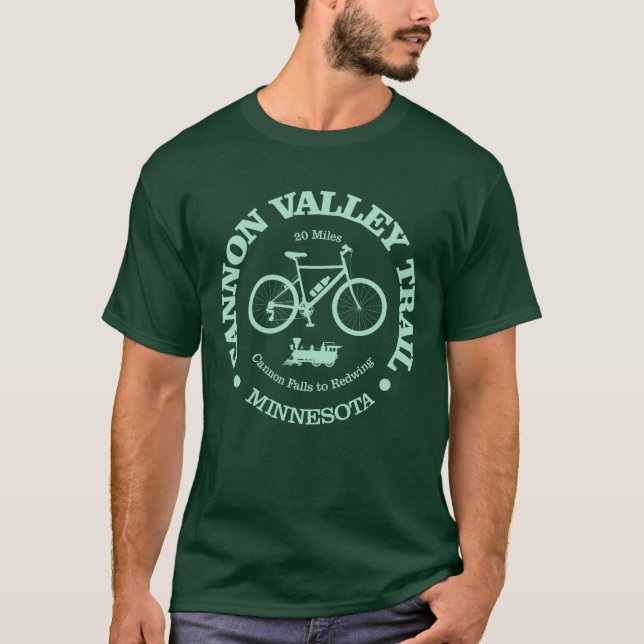 T-shirt Piste de la vallée de Cannon (cyclisme) (Devant)