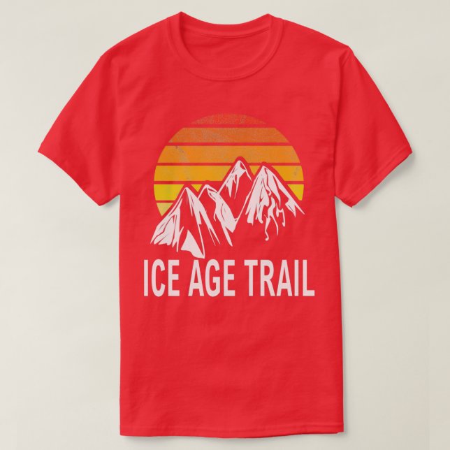 T-shirt Piste de l'âge des glaces Ski de fond Chetek (Design devant)