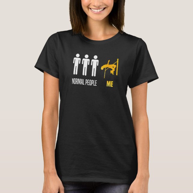 T-shirt Piste De Saut Élevé Et Pe Normal De Champ (Devant)