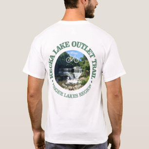T-shirt Piste de sortie du lac Keuka (cyclisme c)
