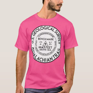 T-shirt Piste des Appalaches Benchmark Clingmans Dome Grea