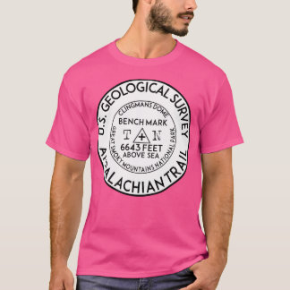 T-shirt Piste des Appalaches Benchmark Clingmans Dome Grea
