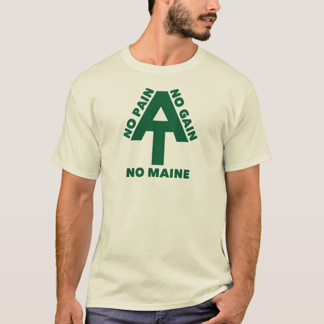 T-shirt Piste des Appalaches Pas de douleur Pas de gain Pa (Devant)
