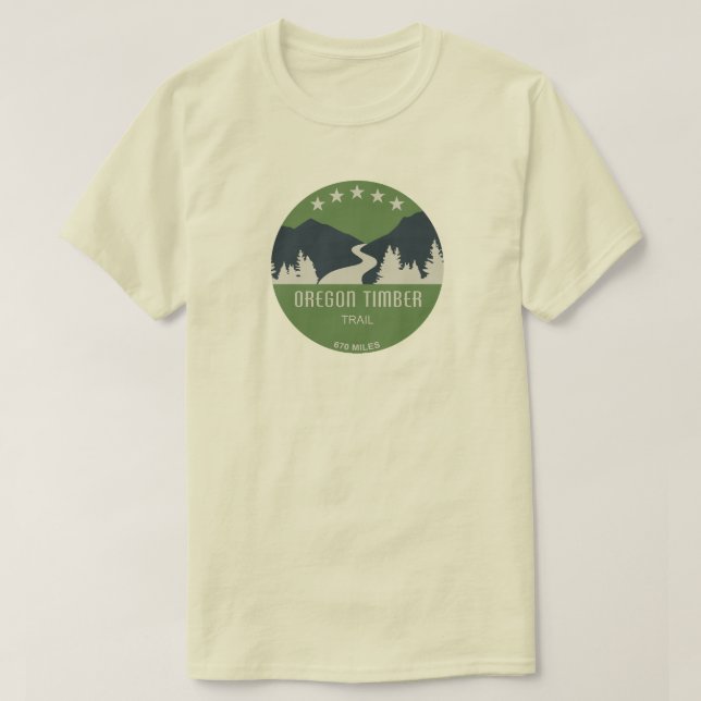 T-shirt Piste du bois de l'Oregon (Design devant)