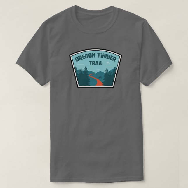 T-shirt Piste du bois de l'Oregon (Design devant)