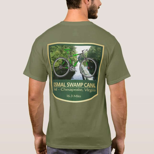 T-shirt Piste du canal de marais lugubre (vélo2) (Dos)
