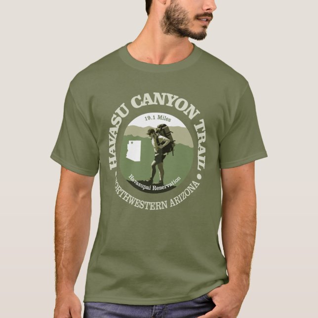 T-shirt Piste du canyon Havasu (O) (Devant)