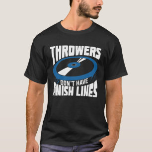 T-shirt Piste Et Disque Sur Le Terrain Jeter Jeu Thrower C