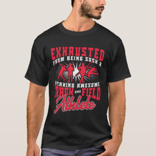 T-shirt Piste Et Joueur Sur Le Terrain
