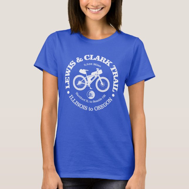 T-shirt Piste Lewis & Clark (cyclisme) (Devant)