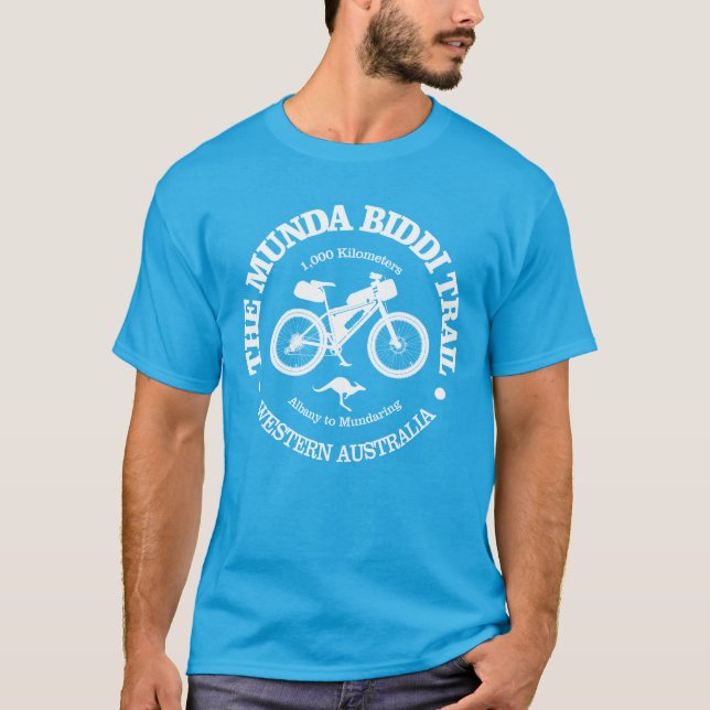 T-shirt Piste Munda Biddi (cyclisme) (Devant)