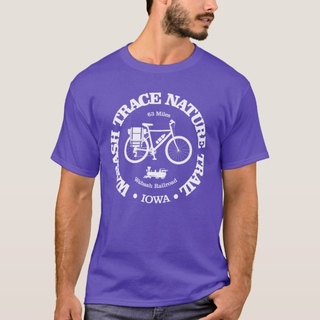 T-shirt Piste naturelle de Wabash Trace cyclisme (Devant)