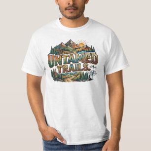T-shirt Pistes Indomptées – Typographie d'Aventure Multico