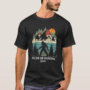 T-shirt Pistes Vintages De L'Europe Randonnée Rétro Des