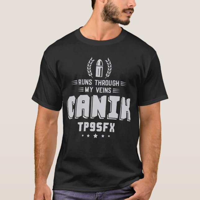 T-SHIRT PISTOLET DE CANIK TP95FX (Devant)