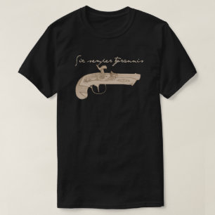 T-shirt Pistolet de Derringer - la mort aux tyrans