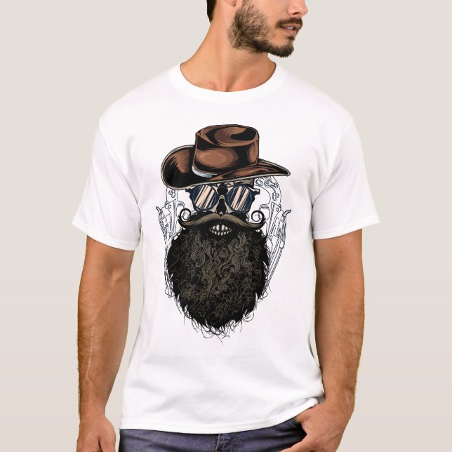 T-shirt pistolet_revolver_flingue_six_coup_6_tete_de_mort_ (Devant)