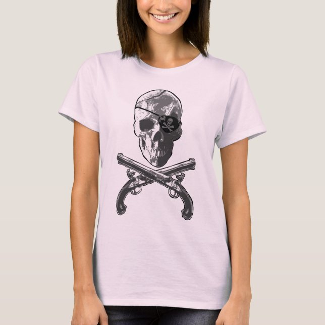 T-shirt Pistolets de jolly roger (Devant)