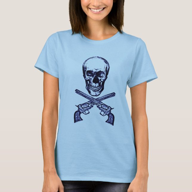 T-shirt pistolets du crâne n (Devant)