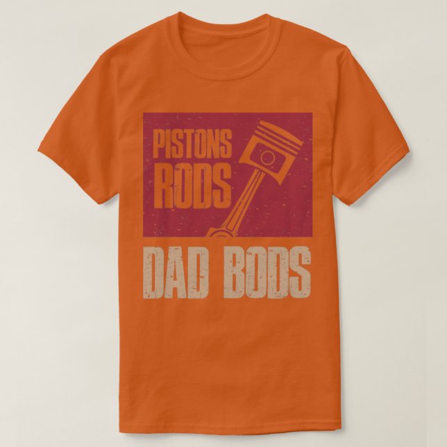 T-shirt Piston Rods et Papa Bods (Design devant)
