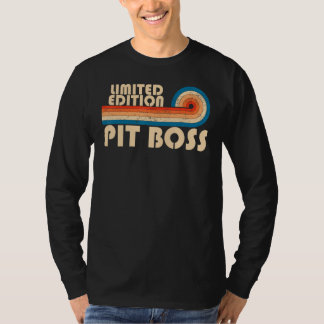 T-shirt PIT BOSS Funny Job Title Profession Anniversaire T