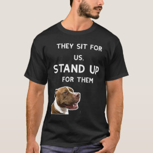 T-shirt Pit Bull Défendez les chiens Pitbull Graph