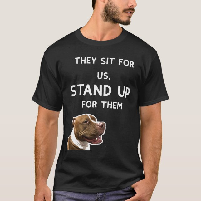 T-shirt Pit Bull Défendez les chiens Pitbull Graph (Devant)