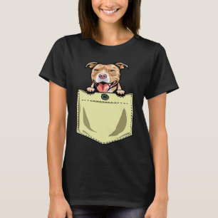 T-shirt Pit Bull Dog Dans La Poche Puppy Pitbull