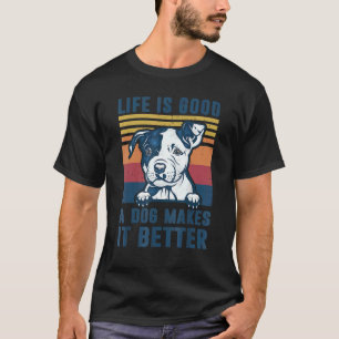 T-shirt Pit Bull Dog Pit Bull Chien Papa Maman Hommes Femm